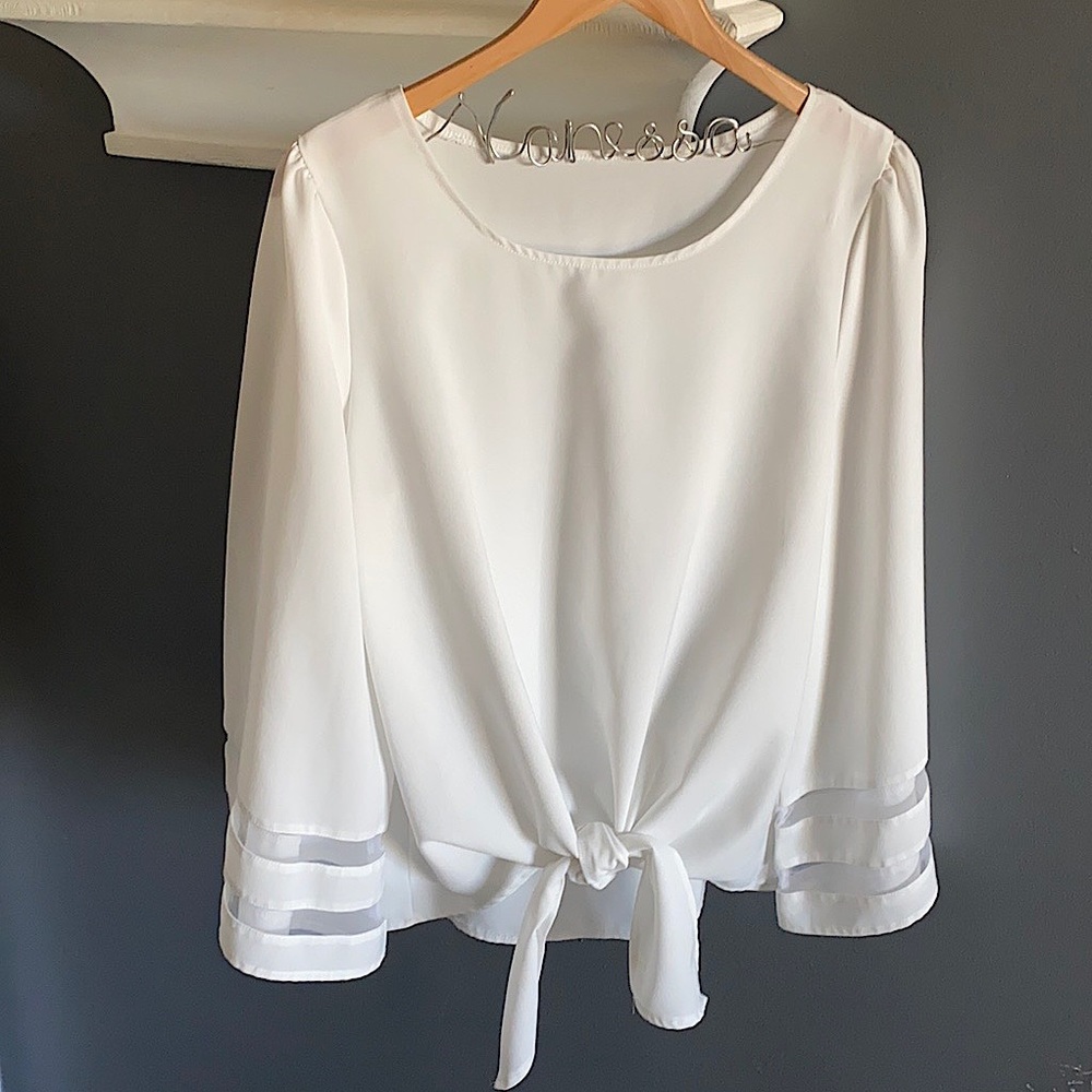 White fashion blouse